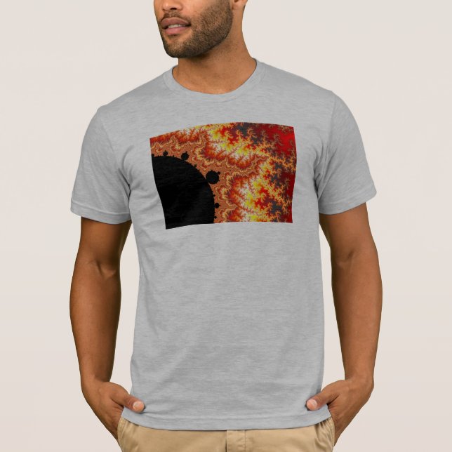 Camiseta Sol flaming - Fractal (Frente)