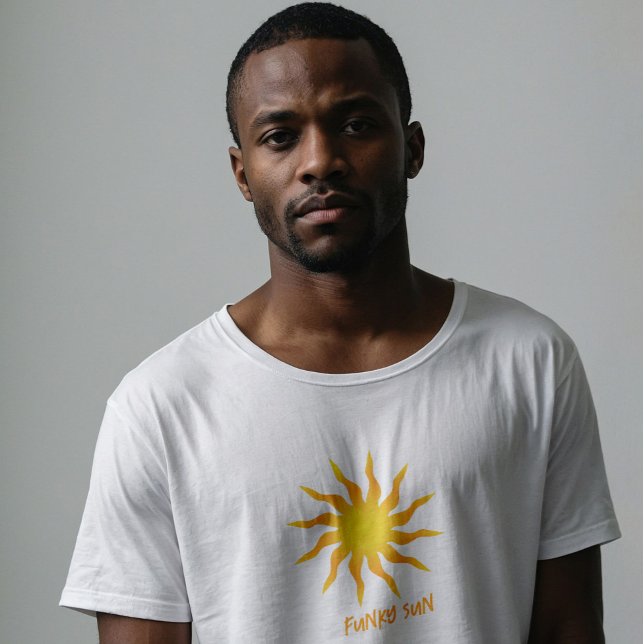 Camiseta Sol Flaming Funky Amarelo e Laranja (Criador carregado)