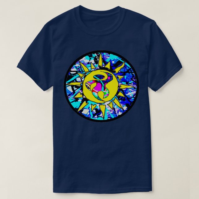 Camiseta Sol grafite (Frente do Design)