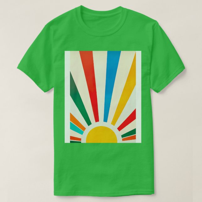 Camiseta Sol minimalista 1 (Frente do Design)