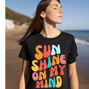 Camiseta Sol Na Minha Mente Trendy Summer T-Shirt