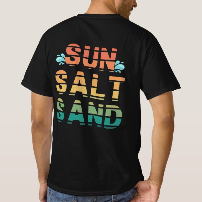 camiseta "sol sal areia" (Verso)