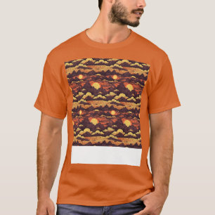 Camiseta Sol sem brilho Padrão Sol céu leve Sol luz solar