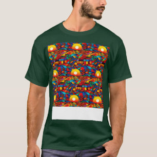 Camiseta Sol sem brilho Padrão Sol céu leve Sol luz solar