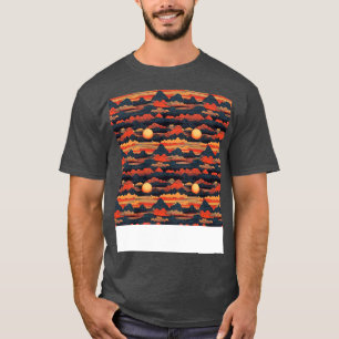Camiseta Sol sem brilho Padrão Sol céu leve Sol luz solar