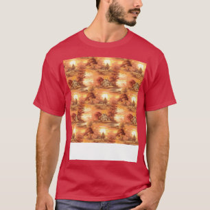 Camiseta Sol sem brilho Padrão Sol céu leve Sol luz solar