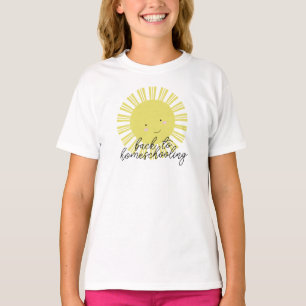 Camiseta Sol sorrindo de volta para o ensino básico Primeir