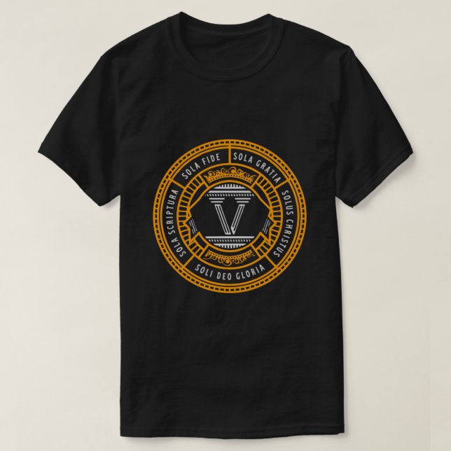 Camiseta Sola Scriptura Protestante, Reforma Cristã 5 (Frente do Design)