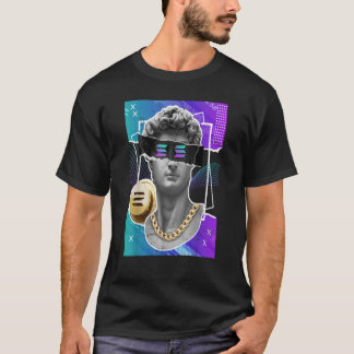 Camiseta Solana Crypto Token Modern Art Statue Cryptocurren