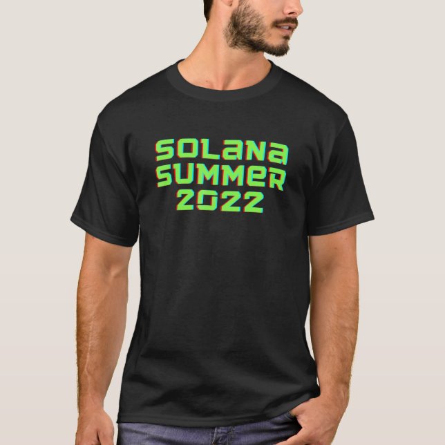 Camiseta Solana Summer 2022 Sol Crypto Cryptocurrency Nft (Frente)