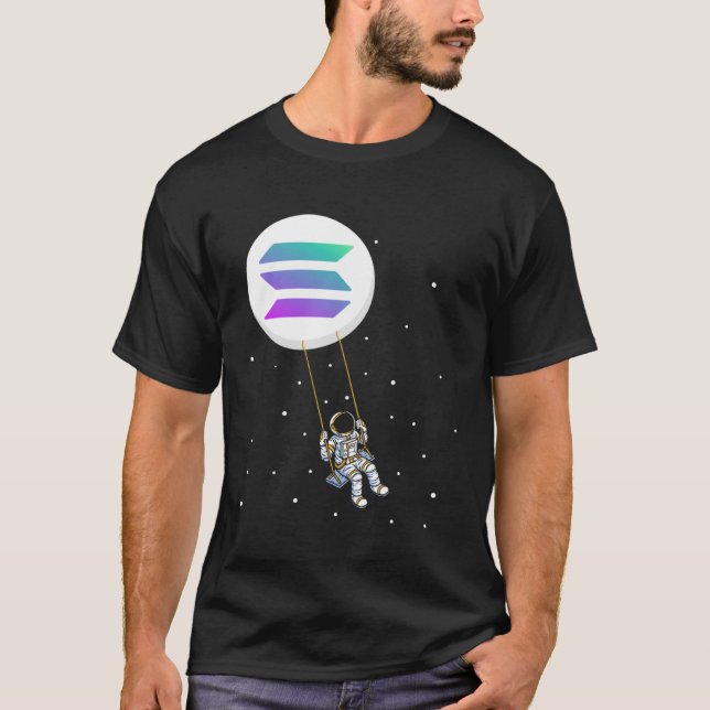 Camiseta Solana Swing SOL Trader Cryptocurrency Moon Boy (Frente)
