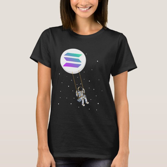 Camiseta Solana Swing SOL Trader Cryptocurrency Moon Boy (Frente)