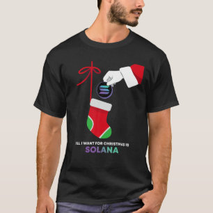 Camiseta Solana Token Meias De Natal Tudo O Que Quero Para