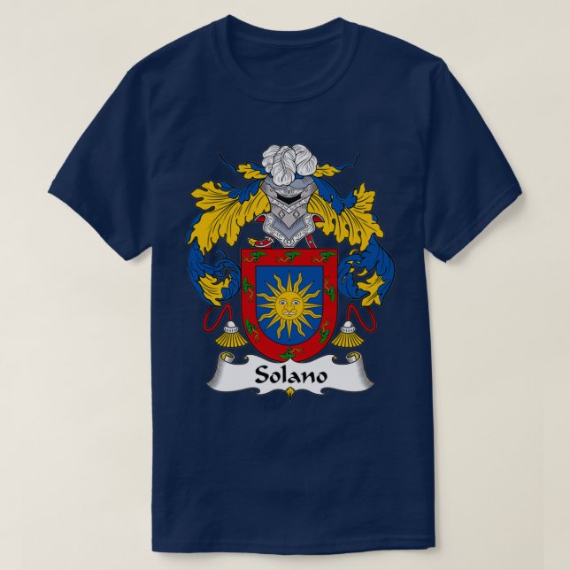 Camiseta Solano Casaco de Armamento para Proteção Familiar (Frente do Design)