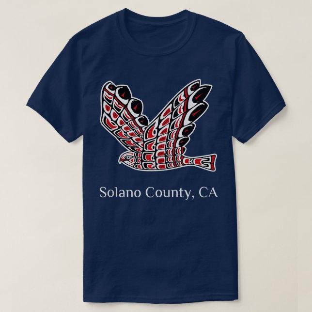 Camiseta Solano County Redail Hawk Native American Bird o (Frente do Design)