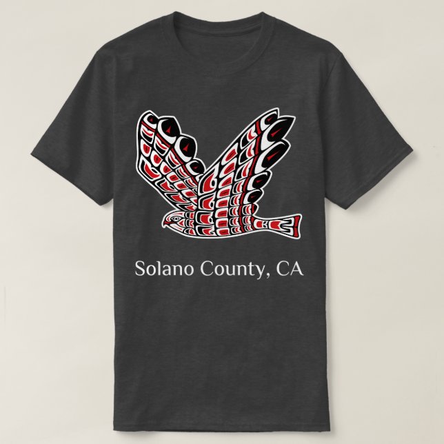 Camiseta Solano County Redail Hawk Native American Bird o (Frente do Design)