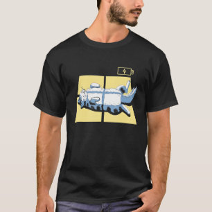 Camiseta Solar Carregando Gato Engraçado Preguiçoso Para Ga