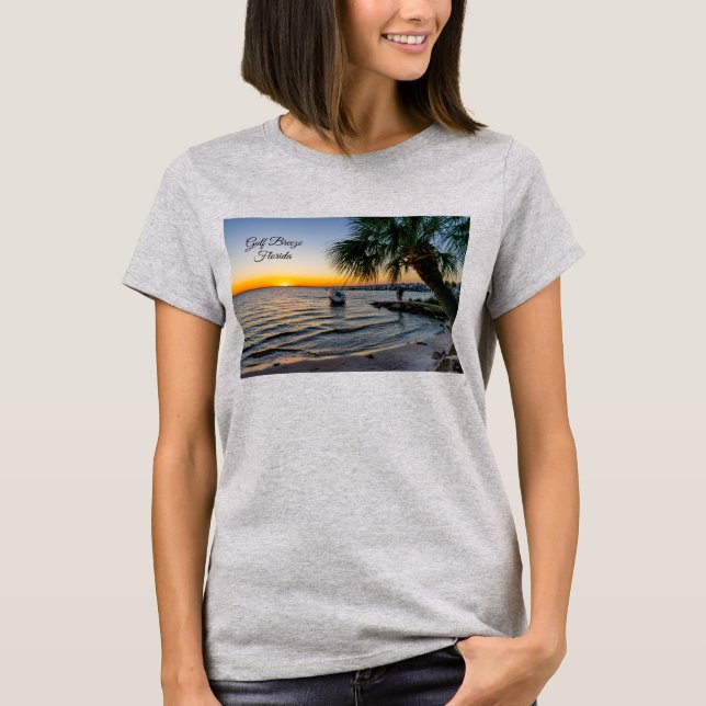 Camiseta Solar da Flórida do Golfo Breeze (Frente)