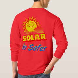 Camiseta Solar é um t-shirt alaranjado sorrir mais seguro