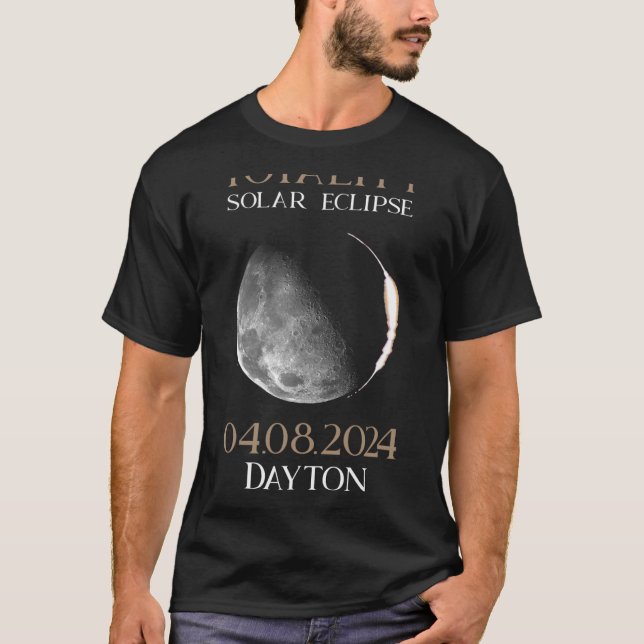 Camiseta Solar Eclipse 2024 04 Dayton Ohio (Frente)