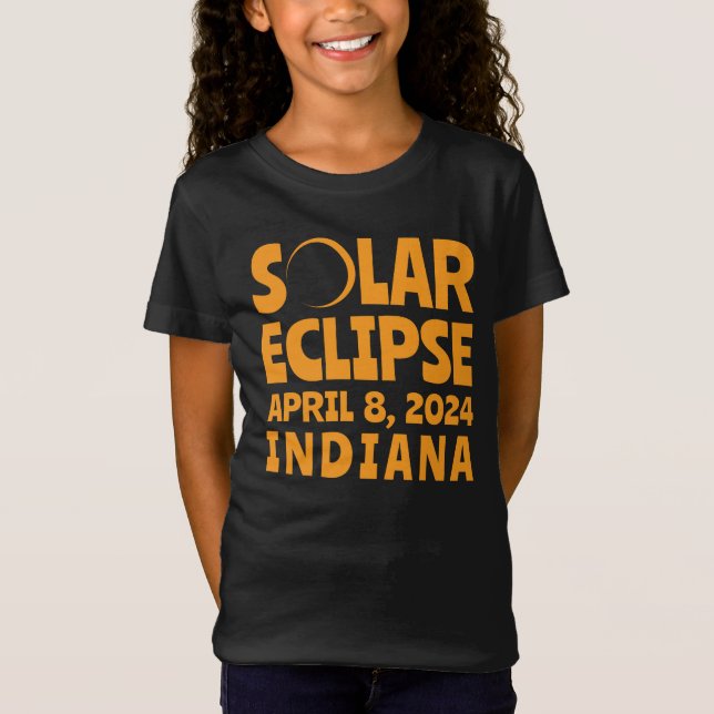 Camiseta Solar Eclipse 2024 Indiana (Frente)