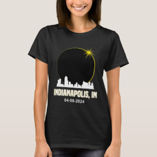 Camiseta Solar Eclipse 2024 Indianapolis Skyline Indiana Ec
