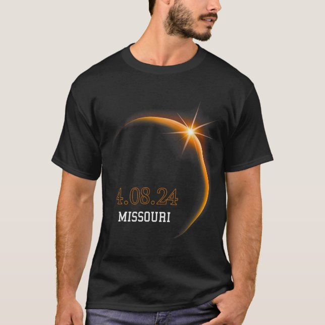 Camiseta Solar Eclipse 2024 Missouri Totality Primavera 4.0 (Frente)
