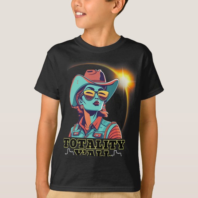 Camiseta Solar Eclipse 2024 Para Texas 4.08.24 Totalidade Y (Frente)