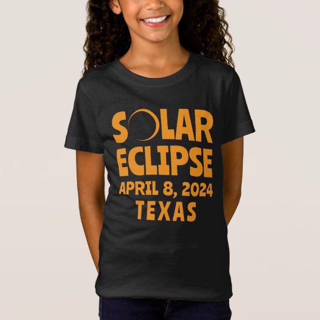 Camiseta Solar Eclipse 2024 Texas (Frente)