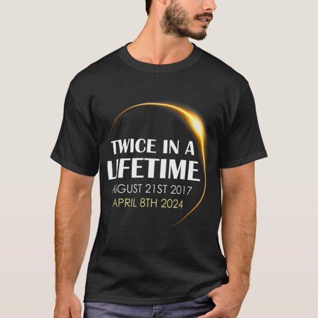 Camiseta Solar Eclipse Divertido Duas Vezes Na Vida Solar 2 (Frente)