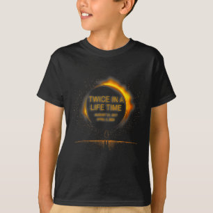 Camiseta Solar Eclipse Engraçado Duas Vezes Na Vida 2024 So