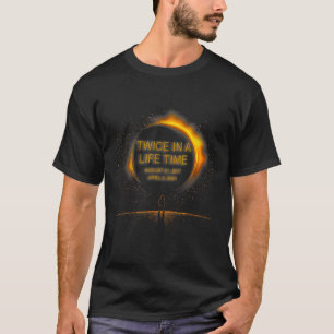 Camiseta Solar Eclipse Engraçado Duas Vezes Na Vida 2024 So