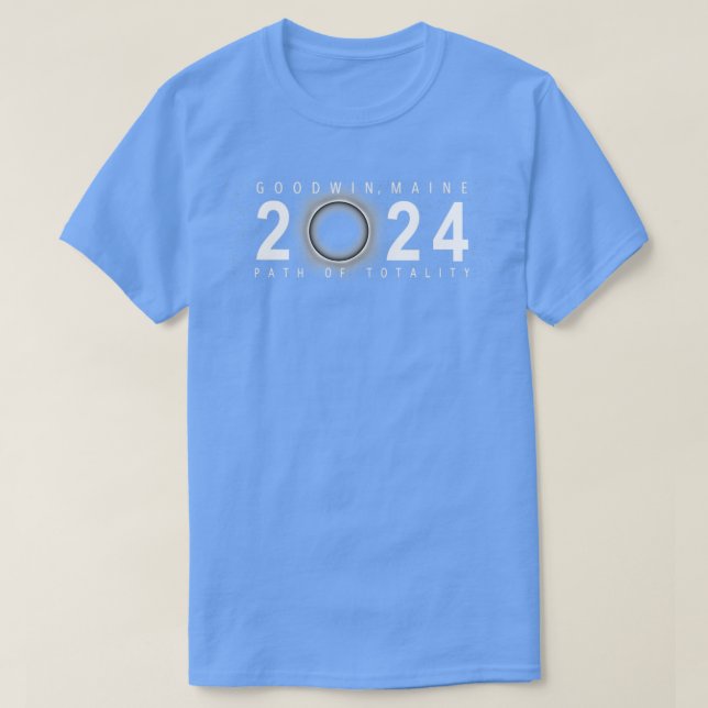 Camiseta Solar Eclipse Goodwin Maine abril de 2024 (Frente do Design)