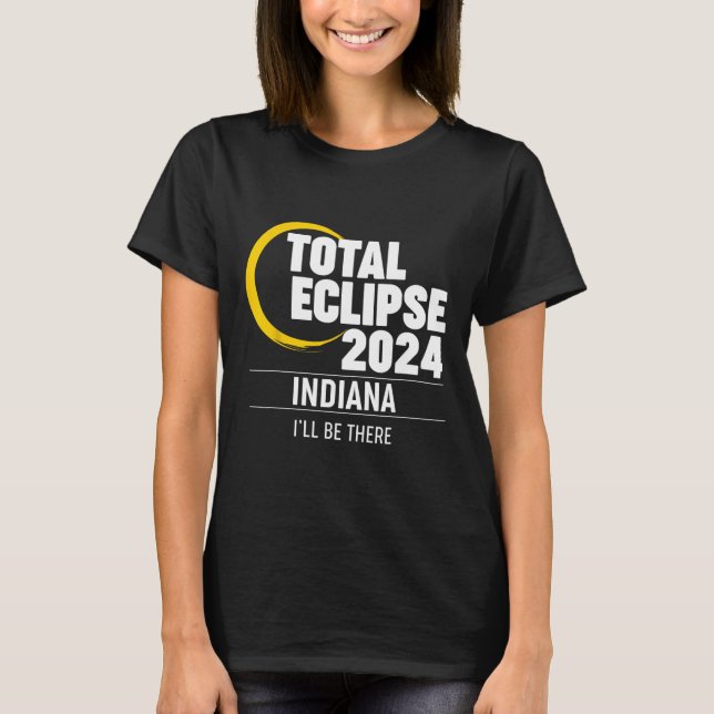 Camiseta Solar Eclipse Indiana 2024 (Frente)