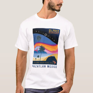 Camiseta Solar Eclipse Mazatlan 2024, masculina Mé