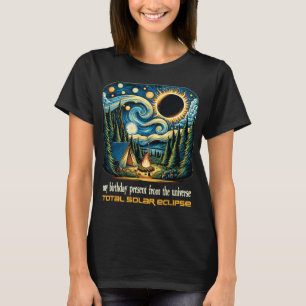 Camiseta Solar Eclipse Meu Aniversário Presente Dos Univers