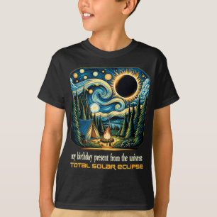 Camiseta Solar Eclipse Meu Aniversário Presente Dos Univers