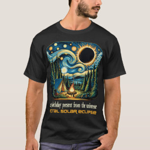 Camiseta Solar Eclipse Meu Aniversário Presente Dos Univers