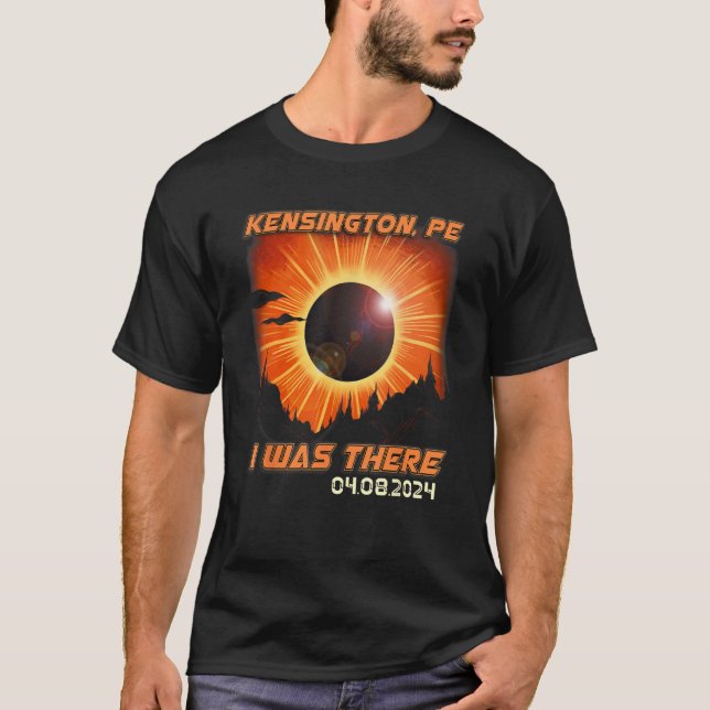 Camiseta Solar Eclipse Mountain Hiking Kensington PE Island (Frente)