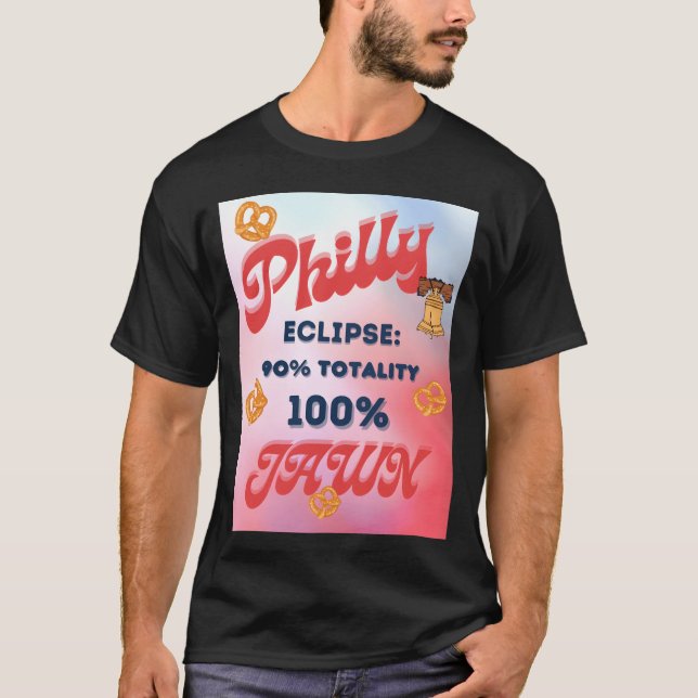 Camiseta Solar Eclipse Philly Jawn friends (Frente)