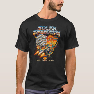 Camiseta Solar Speedway – Aventura de Corrida Espacial Retr