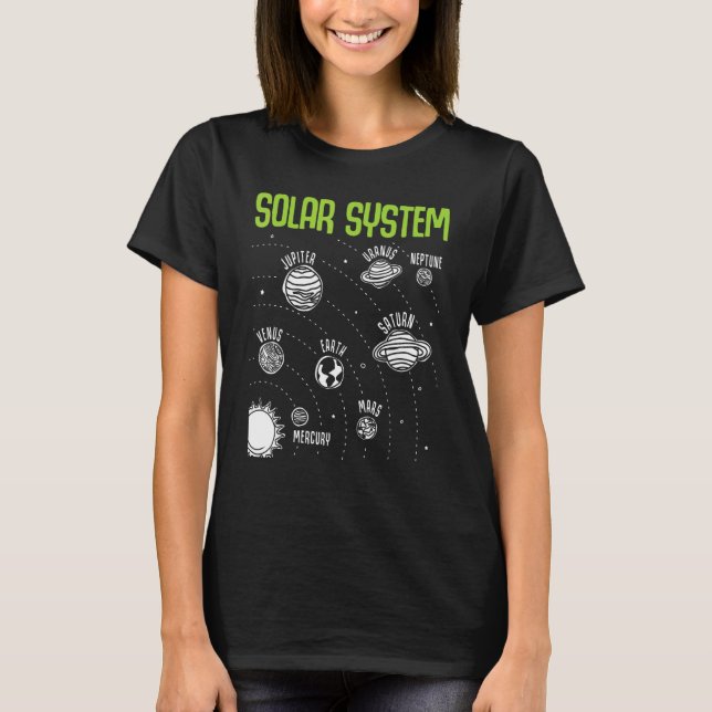 Camiseta Solar System Planets Space STEM Science Teacher Sc (Frente)