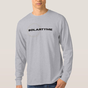 Camiseta SolarTyme - Tee de Longa Folga Masculina