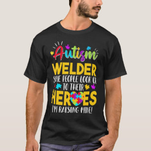 Camiseta Solda Autismo Pessoas Procuram Seus Heróis Criando