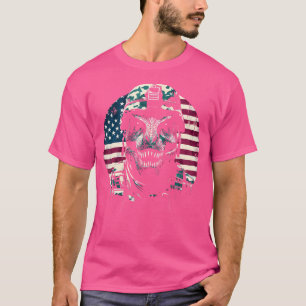 Camiseta Soldado Americano T-Rex - Dinossauro Patriótico Us