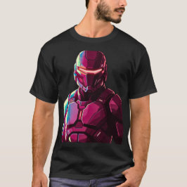 Camiseta Soldado Blindado Futurista Estética Escura Streetw