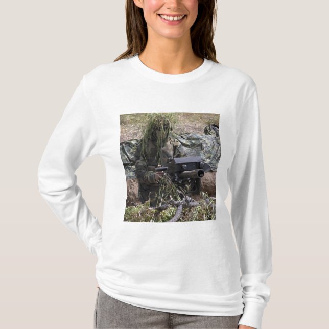 Camiseta Soldado com lança-granadas MK-19 (Frente)