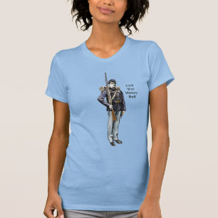 Camiseta Soldado da União da Guerra Civil com Ilustração de