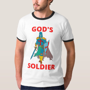 Camiseta Soldado de Deus em Armas Ringer