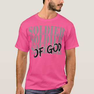 Camiseta Soldado De Deus Homens Religiosos Mulheres De Fé E